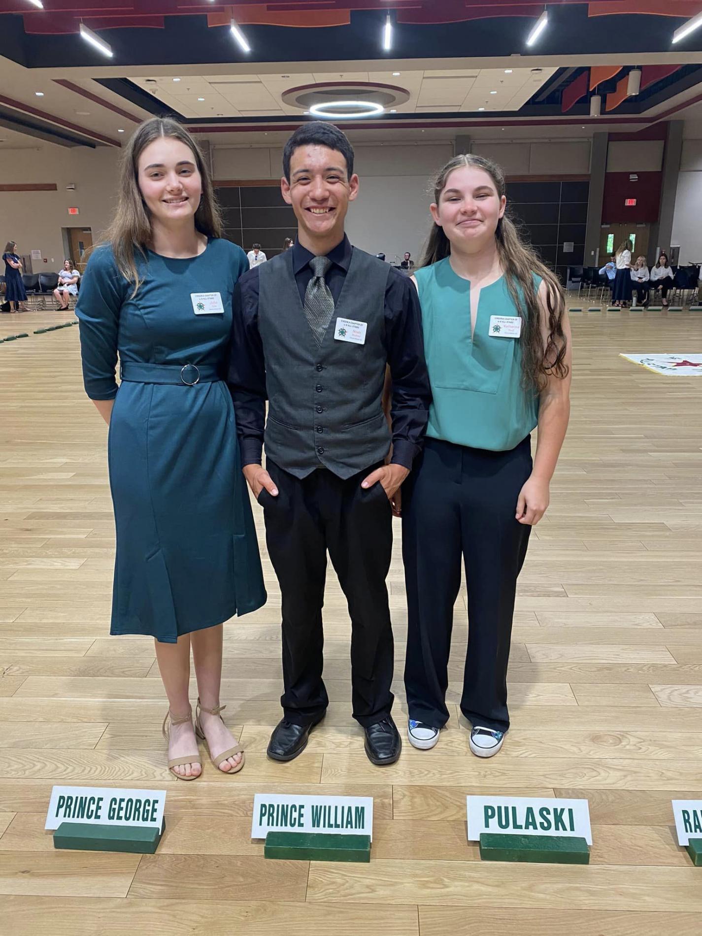 Prince William 4-H'ers standing together for a photo after being tapped as 2025 Virginia 4-H All Stars.